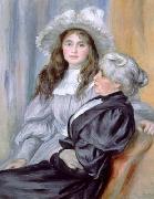 Pierre-Auguste Renoir Portrait of Berthe Morisot and daughter Julie Manet, oil on canvas